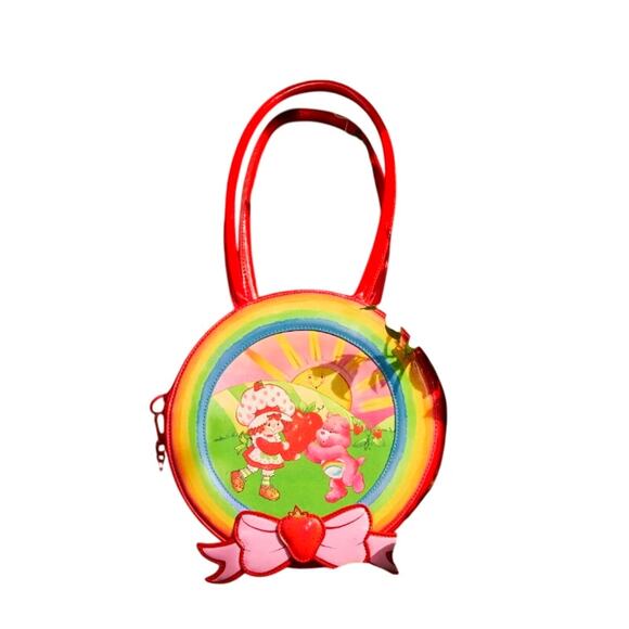 Dolls Kill x Care Bears x Strawberry Shortcake Rainbow Sunshine Shoulder Bag NWT - Picture 2 of 8
